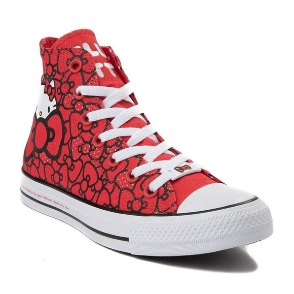 🔥Chuck Taylor X Hello Kitty LIMITED EDITION 2025 GRL TodLR Red Sneakers Sz11🔥 - Picture 7 of 17